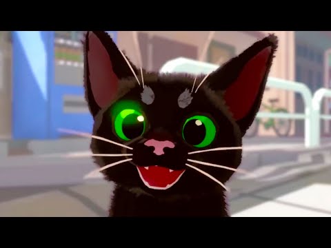 Видео: Маленький Черный Котик #2 Little Kitty, Big City. Сторожевая собака и хамелеон на Пурумчата