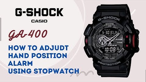 How To Hand Position, Set the Alarm,Using Stopwatch, Timer Casio Gshock GA-400-1B @timewatchdc