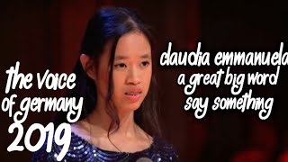 A Great Big Word - Say Something Claudia Emmanuela Santoso The Voice Of Germany 2019