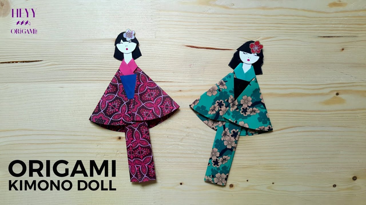 Asian Paper and Fabric Dolls - Japanese, Kimono, Origami, bookmarks, craft  NEW