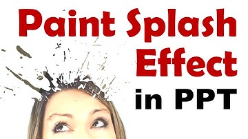 Paint Splash Explosion in PowerPoint - Advanced Image Design Tutorial