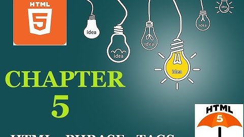 Chapter 5 - HTML Phrase Tags | Phrase Tags in HTML | HTML Tutorial | The Blockquote and Quote tags