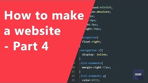 How to make a website in Urdu | Html and Css - Part 4