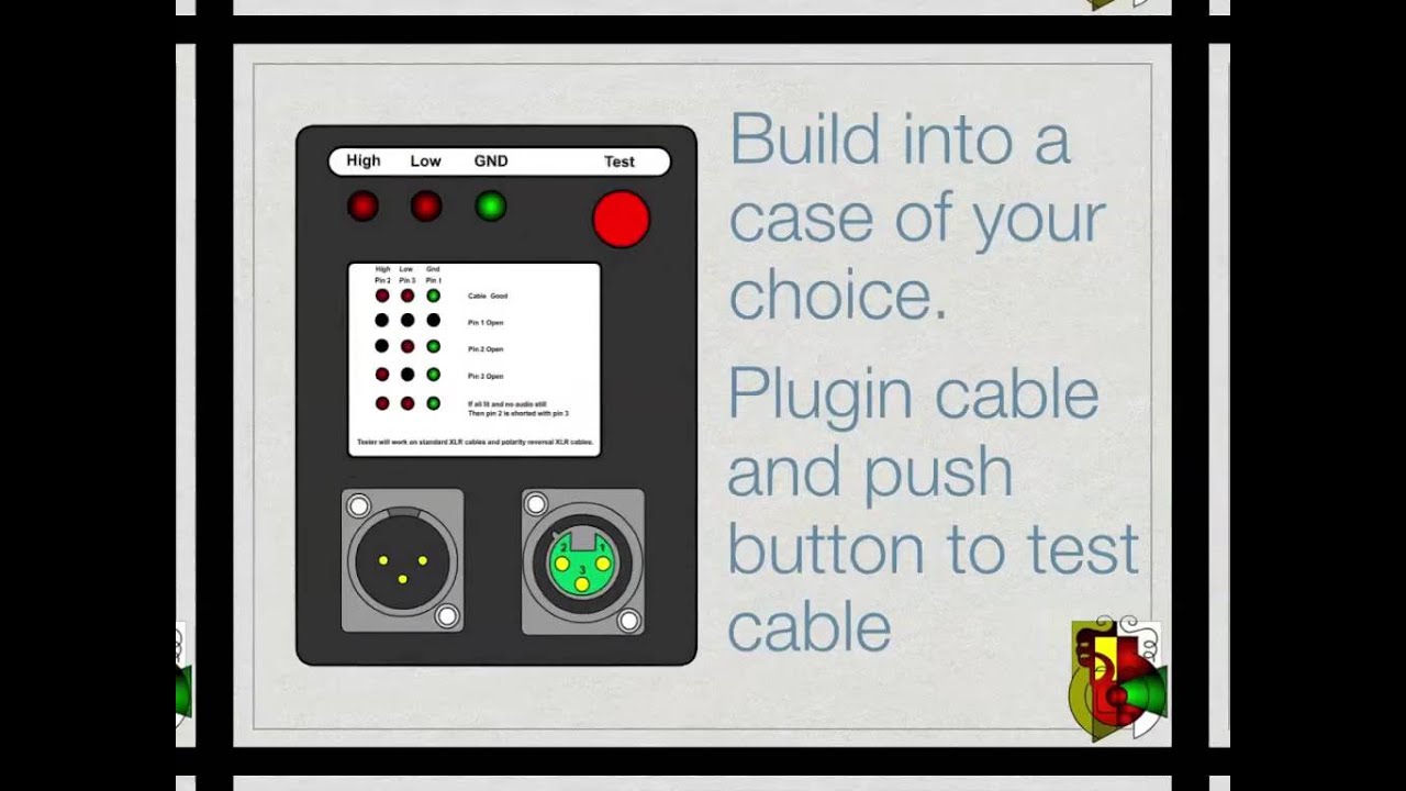 Balanced Cable Tester Circuit, XLR and 1/4 TRS - YouTube