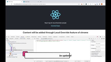 Chrome Local overrides