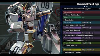 Gundam Ground Type - Gundam Extreme Versus Maxi Boost ON Combo Guide