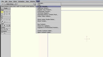 Anime Studio 11 - Help - Tutorial