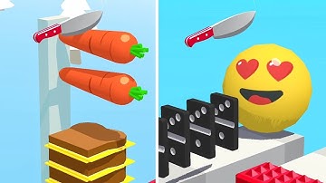 Slice it All! Very Satisfying and Relaxing ASMR Slicing Gameplay Video Level 379-395