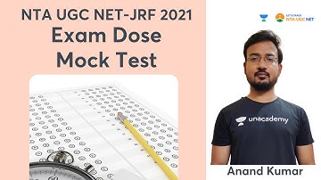Exam Dose Mock Test | Reasoning | NTA UGC NET-JRF 2021 | Anand Kumar
