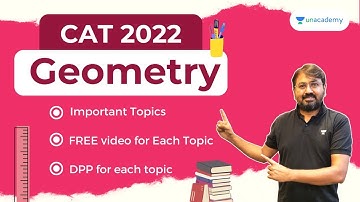 Geometry Topics for CAT | With FREE Video Links | Ronak Shah | Unacademy CAT