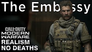 The Embassy REALISM Difficulty No Deaths Gameplay - Call of Duty Modern Warfare No Commentary PS5