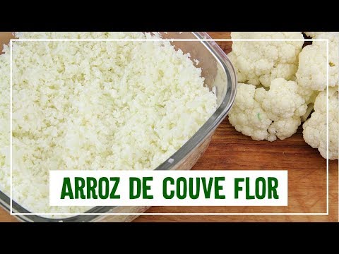 ARROZ DE COUVE FLOR - Receita de como fazer Arroz de Couve Flor