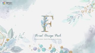 Floral Watercolor Design Pack - After Effects Template Resimi