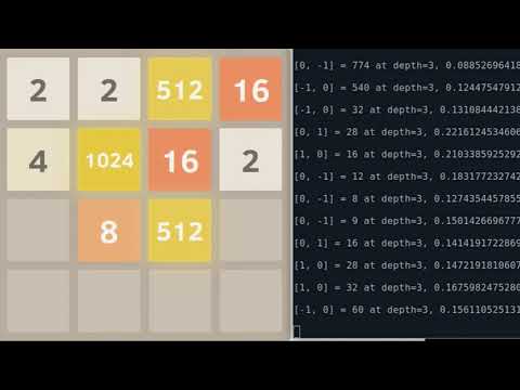 [TAS] 2048 A.I. in Python with Expectimax (★★☆)