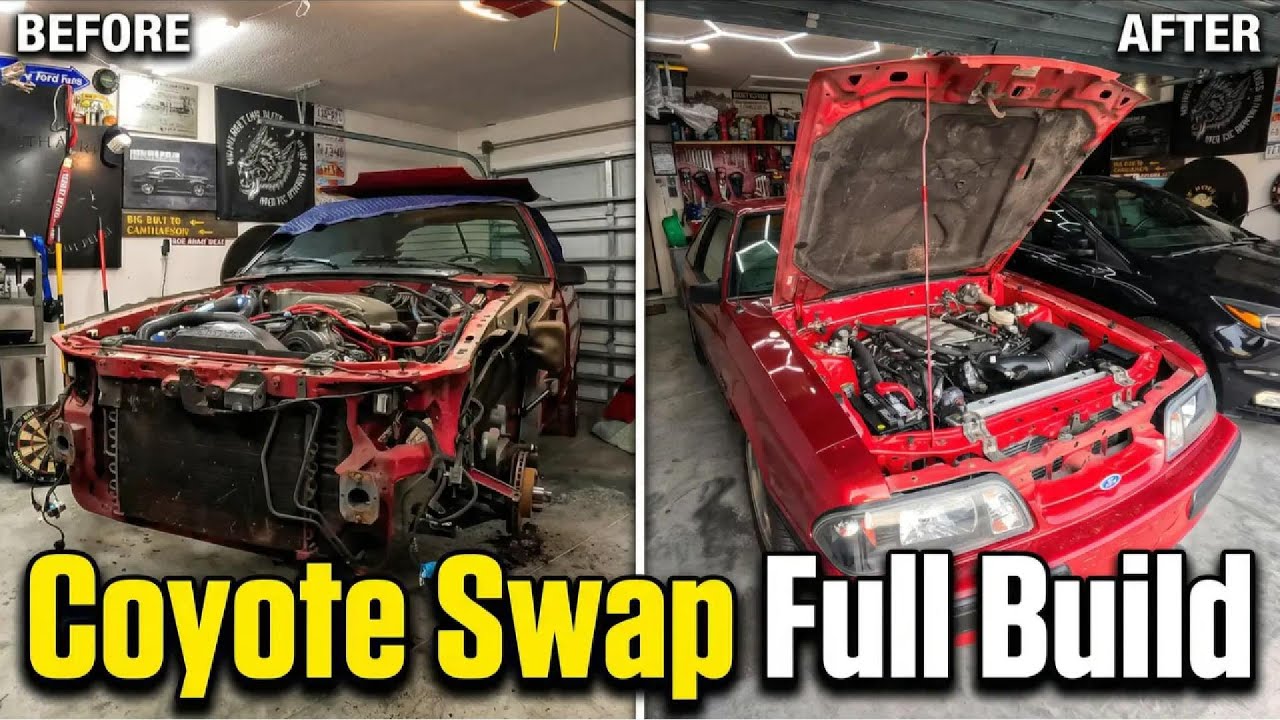 Установка двигателя Gen 3 Coyote в мой Ford Mustang Foxbody 1991 года выпуска — полная переделка.
