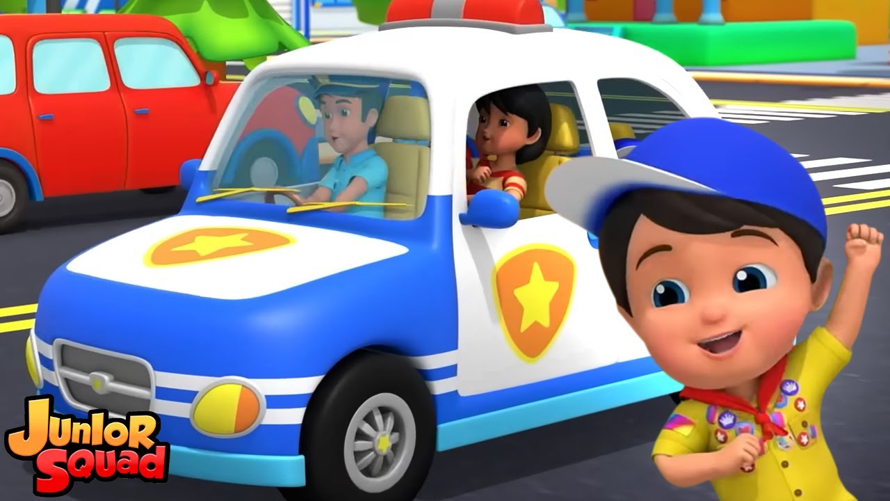 Колеса на полицейской машине + Больше музыкальных клипов для детей ...