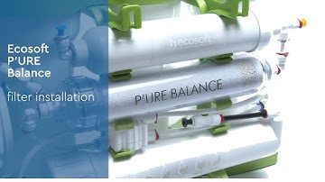 Ecosoft P`URE Balance reverse osmosis filter installation