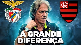 Jorge Jesus admite grande diferença entre Flamengo e Benfica na briga por títulos