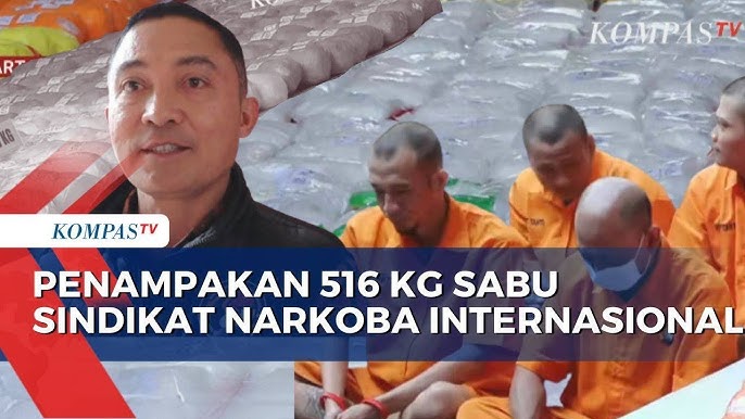 Bongkar Sindikat Narkoba Jaringan Internasional, Polisi Tampilkan Tumpukan  Sabu 516 Kg | BORGOL