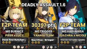 NEW Deadly Assault ZZZ | Burnice Lucy F2P Team x Trigger x Harumasa | 9-Star | Zenless Zone Zero 1.6