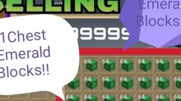 🤑I sell My 1Chest Emerald Block🤑 Skyblock - BlockMan Go