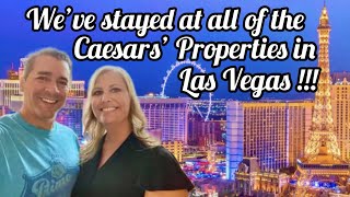 Overview of EVERY Caesars property in Vegas! What you need to know about each property!