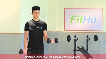 Dumbbell Curl w Static Hold