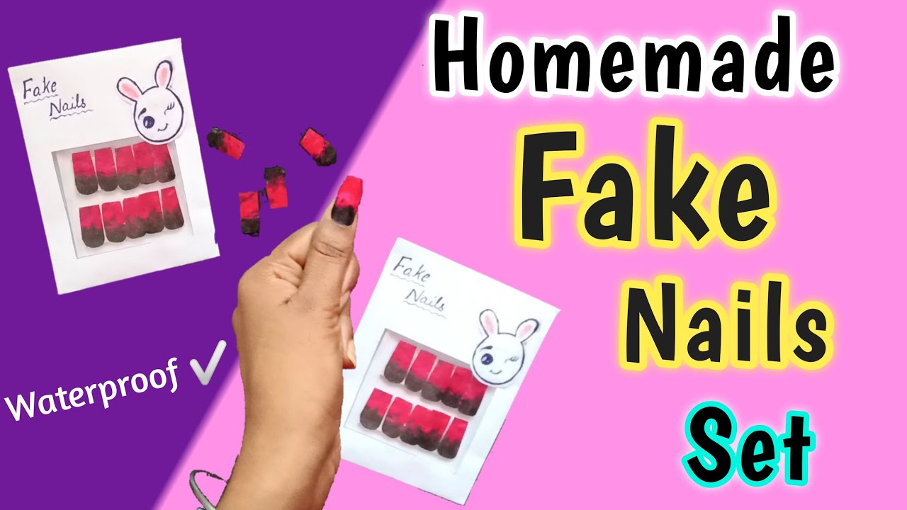 DIY Waterproof Paper Fake Nails How to make Fake Nails From Paper