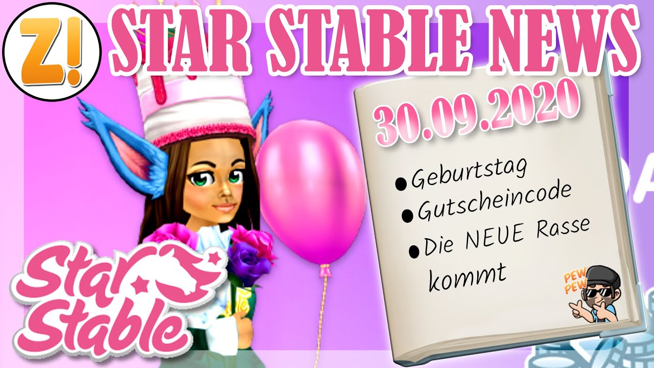 Star Stable News Gutscheincode 9 Geburtstag Neue Rasse Kommt Sso News Update 30 09 Youtube