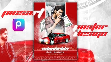 Picsart Poster design In Mobile | Edit poster in mobile | Picsart Tutorial 2025