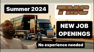 tmc transportation just posted a bunch of new jobs for the summer! 🔥🙌🏾 #trucking