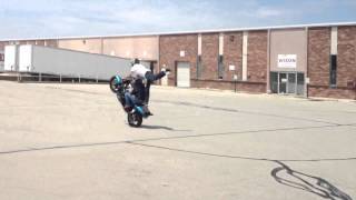Motorcycle Tandem Wheelie