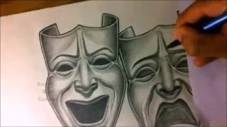 Smile Now Cry Later Chicano Art Drawing