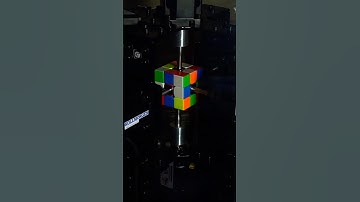 Fastest robot to solve a puzzle cube ⏱ #shorts #informative