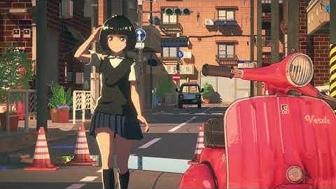 Ria Chan In Summer Street Walk (4K UHD) (Unity) (RealToon HDRP - Ray Tracing)