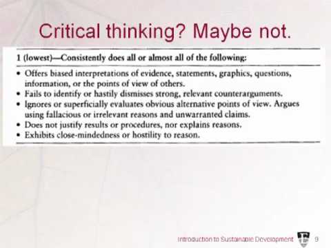 チャペック 時計 Thinking Critically about Sustainable Development