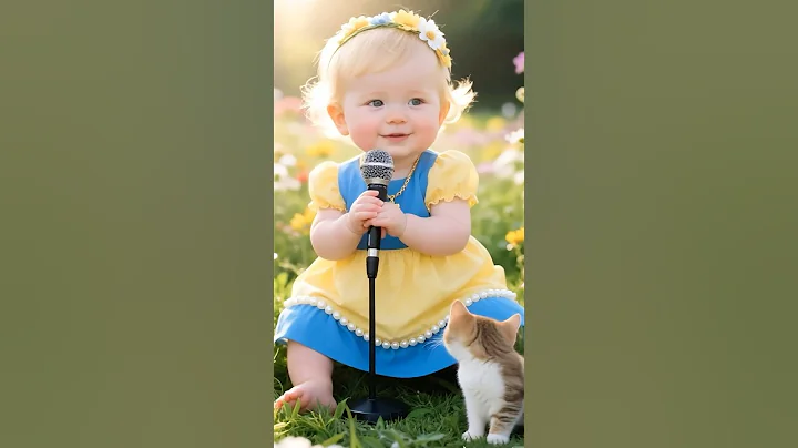 Baby Sings “Bless the Lord, O My Soul” with Kitten 🕊️ #blessthelord #christianshorts #hymn