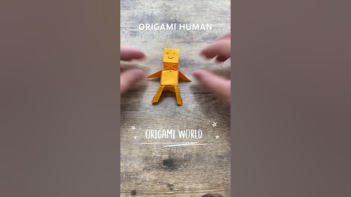 ORIGAMI HUMAN EASY TUTORIAL STEP BY STEP | DIY PAPER HUMAN ORIGAMI PAPERCRAFT | ORIGAMI WORLD