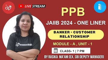 JAIIB May 2024 | JAIIB - One Liner Series | PPB - Module A, Unit 1 | Ambitious Baba