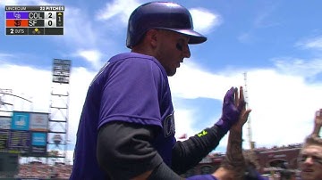 COL@SF: Arenado extends lead with RBI double