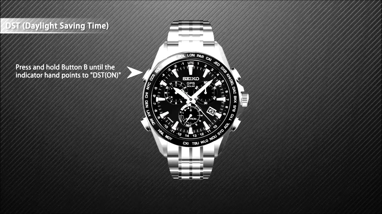 Seiko Astron Video Manual - Daylight Saving Time | BoumanOnline - YouTube