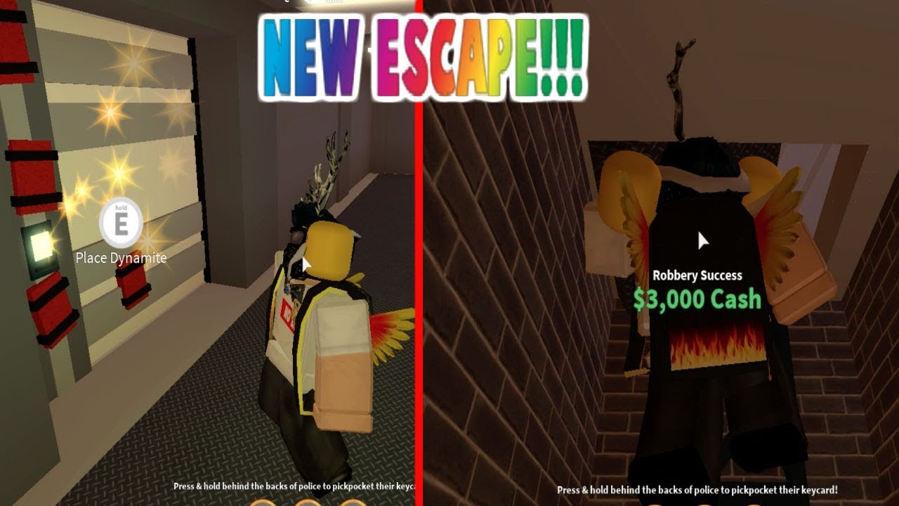 The New Escape Route In The Bank Roblox Jailbreak 1billion Visit Update Youtube - new bank escape route opening roblox jailbreak