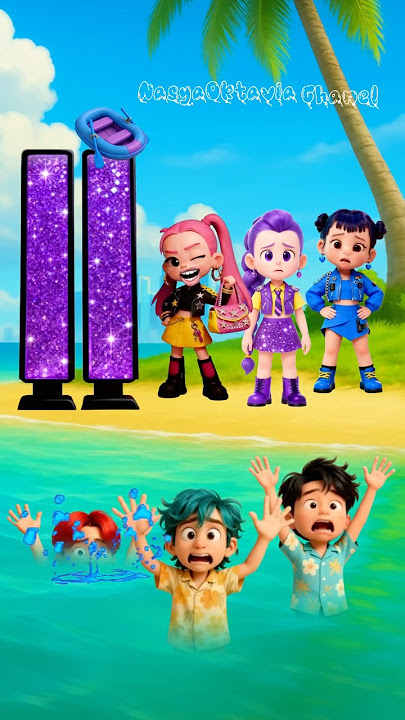 Jinu Is Drowning! Will Rumi Choose To Save Him?? #trendingshorts #cartoon #shortfeed