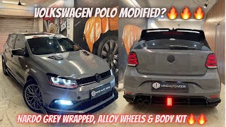 Volkswagen POLO Modified | VW Polo BodyKit, Alloy Wheels, Nardo Grey WRAPPED | VW Polo Modifications