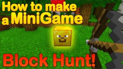 Minecraft - How to Make a Minigame: Block Hunt/Hide and Seek (Block Hunt Minigame)