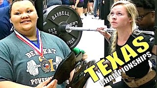 1,520 Pounds - State Record - Lexi Harris DOMINATES Texas H.S Powerlifting Championship.
