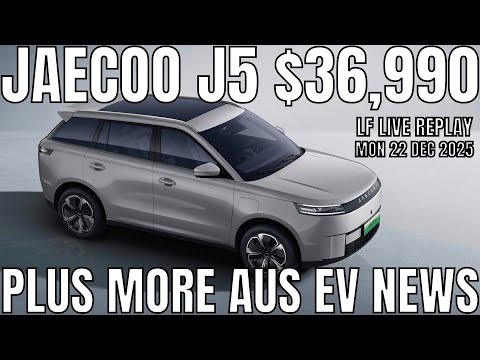 Aus EV News: Jaecoo J5 Launch, New DC Chargers & Battery Rebate Update