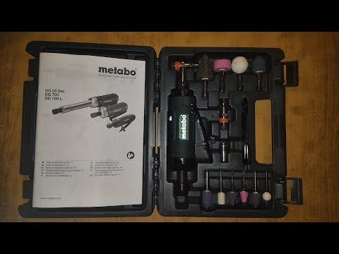 Metabo DG 25 Set. Пневматическая прямошлифовальная машина.