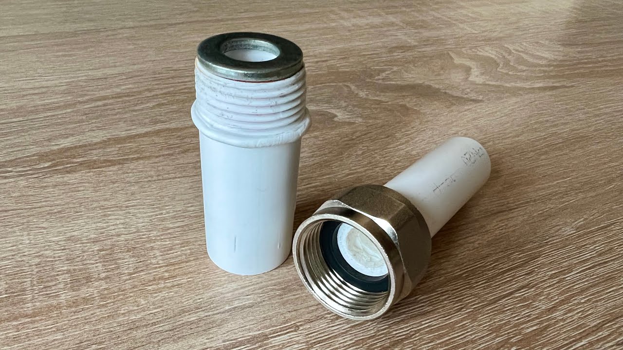 Испытание под давлением самодельной муфты-американки из полипропиленовой трубы