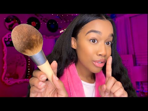 ASMR Big Sis Does Your Make-up and Helps You Sneak Out The House 🤫💄 ASMR Make-up Role-play
